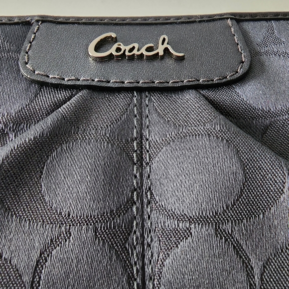 NWT Charcoal Coach Zip Around Wallet - Picture 4 of 12